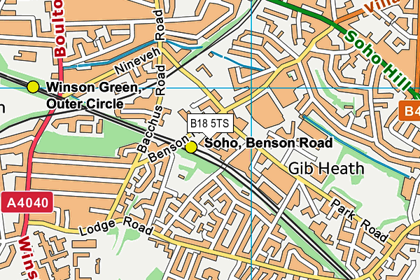 B18 5TS map - OS VectorMap District (Ordnance Survey) B18 5TS map - OS VectorMap District (Ordnance Survey)