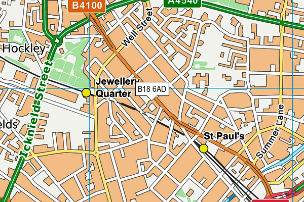 B18 6AD map - OS VectorMap District (Ordnance Survey) B18 6AD map - OS VectorMap District (Ordnance Survey)