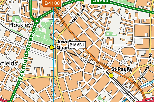 B18 6BU map - OS VectorMap District (Ordnance Survey) B18 6BU map - OS VectorMap District (Ordnance Survey)