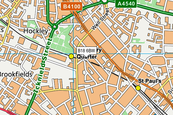 B18 6BW map - OS VectorMap District (Ordnance Survey) B18 6BW map - OS VectorMap District (Ordnance Survey)