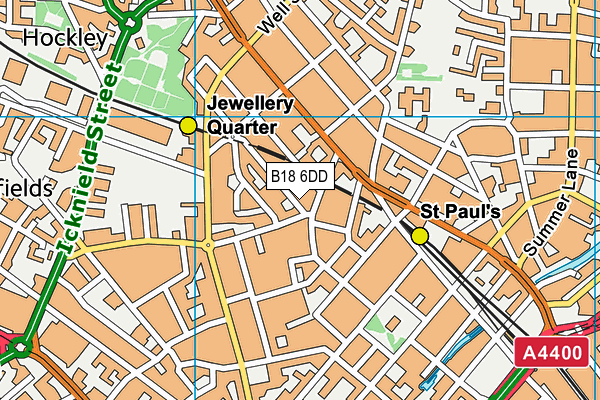 B18 6DD map - OS VectorMap District (Ordnance Survey) B18 6DD map - OS VectorMap District (Ordnance Survey)