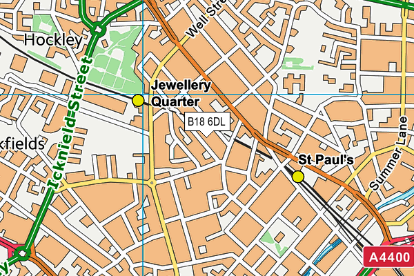 B18 6DL map - OS VectorMap District (Ordnance Survey) B18 6DL map - OS VectorMap District (Ordnance Survey)