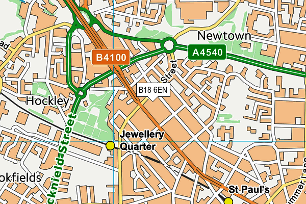 B18 6EN map - OS VectorMap District (Ordnance Survey) B18 6EN map - OS VectorMap District (Ordnance Survey)