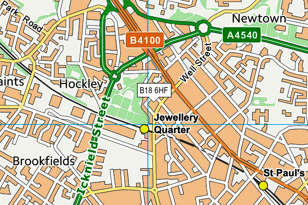 B18 6HF map - OS VectorMap District (Ordnance Survey) B18 6HF map - OS VectorMap District (Ordnance Survey)