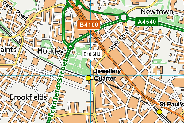 B18 6HJ map - OS VectorMap District (Ordnance Survey) B18 6HJ map - OS VectorMap District (Ordnance Survey)