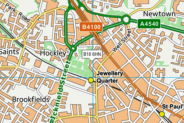 B18 6HN map - OS VectorMap District (Ordnance Survey) B18 6HN map - OS VectorMap District (Ordnance Survey)