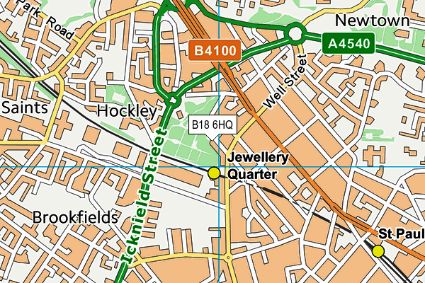 B18 6HQ map - OS VectorMap District (Ordnance Survey) B18 6HQ map - OS VectorMap District (Ordnance Survey)