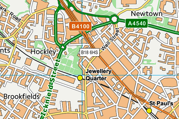 B18 6HS map - OS VectorMap District (Ordnance Survey) B18 6HS map - OS VectorMap District (Ordnance Survey)
