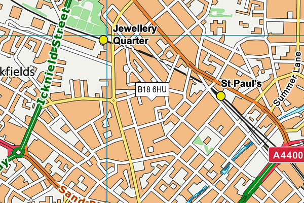 B18 6HU map - OS VectorMap District (Ordnance Survey) B18 6HU map - OS VectorMap District (Ordnance Survey)