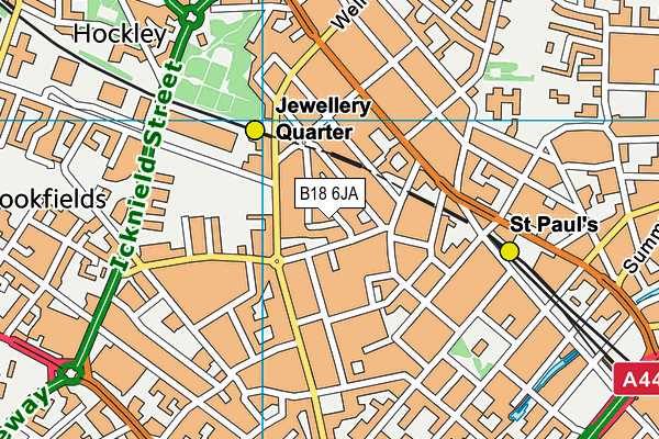 B18 6JA map - OS VectorMap District (Ordnance Survey) B18 6JA map - OS VectorMap District (Ordnance Survey)