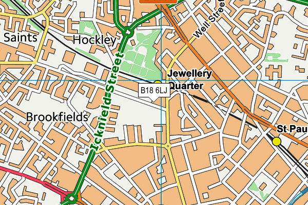B18 6LJ map - OS VectorMap District (Ordnance Survey) B18 6LJ map - OS VectorMap District (Ordnance Survey)