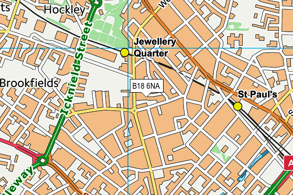 B18 6NA map - OS VectorMap District (Ordnance Survey) B18 6NA map - OS VectorMap District (Ordnance Survey)