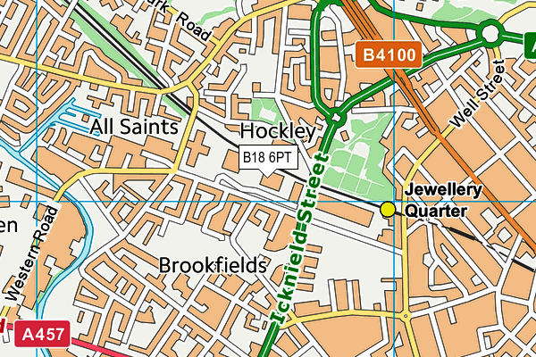 B18 6PT map - OS VectorMap District (Ordnance Survey) B18 6PT map - OS VectorMap District (Ordnance Survey)