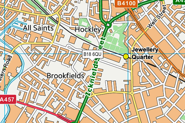 B18 6QU map - OS VectorMap District (Ordnance Survey) B18 6QU map - OS VectorMap District (Ordnance Survey)