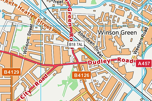 B18 7AL map - OS VectorMap District (Ordnance Survey) B18 7AL map - OS VectorMap District (Ordnance Survey)