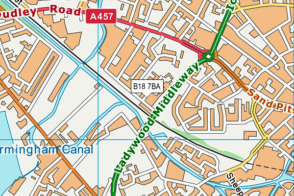 B18 7BA map - OS VectorMap District (Ordnance Survey) B18 7BA map - OS VectorMap District (Ordnance Survey)
