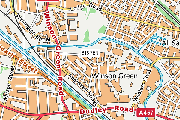 B18 7EN map - OS VectorMap District (Ordnance Survey) B18 7EN map - OS VectorMap District (Ordnance Survey)
