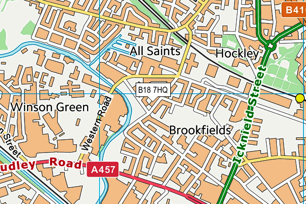 B18 7HQ map - OS VectorMap District (Ordnance Survey) B18 7HQ map - OS VectorMap District (Ordnance Survey)