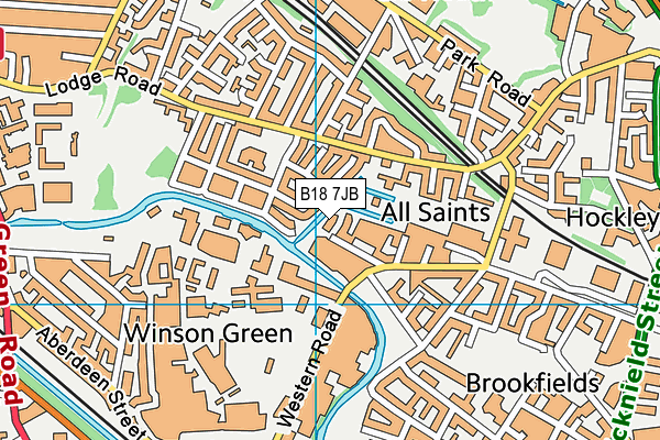 B18 7JB map - OS VectorMap District (Ordnance Survey) B18 7JB map - OS VectorMap District (Ordnance Survey)
