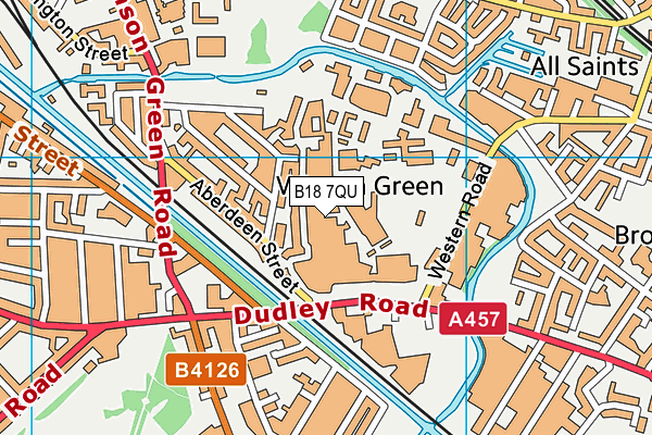 B18 7QU map - OS VectorMap District (Ordnance Survey) B18 7QU map - OS VectorMap District (Ordnance Survey)