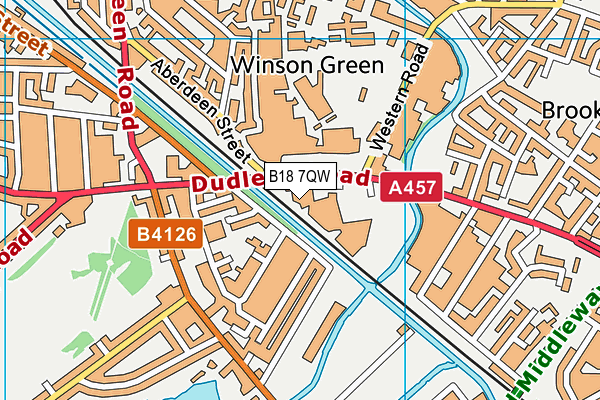B18 7QW map - OS VectorMap District (Ordnance Survey) B18 7QW map - OS VectorMap District (Ordnance Survey)