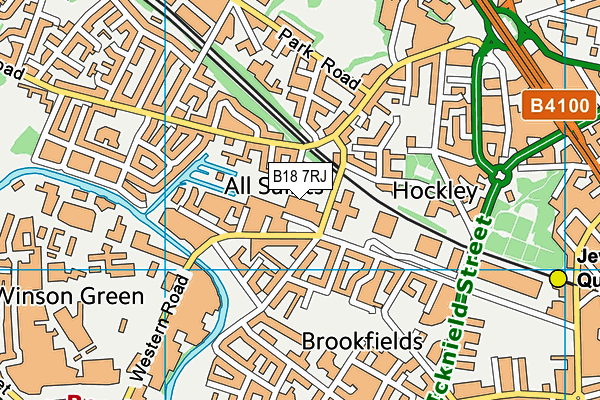 B18 7RJ map - OS VectorMap District (Ordnance Survey) B18 7RJ map - OS VectorMap District (Ordnance Survey)