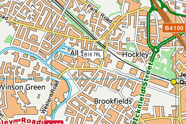 B18 7RL map - OS VectorMap District (Ordnance Survey) B18 7RL map - OS VectorMap District (Ordnance Survey)