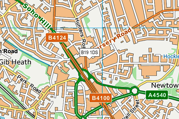 B19 1DS map - OS VectorMap District (Ordnance Survey) B19 1DS map - OS VectorMap District (Ordnance Survey)