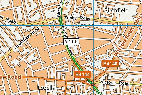 B19 1LH map - OS VectorMap District (Ordnance Survey) B19 1LH map - OS VectorMap District (Ordnance Survey)