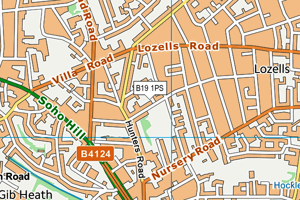 B19 1PS map - OS VectorMap District (Ordnance Survey) B19 1PS map - OS VectorMap District (Ordnance Survey)