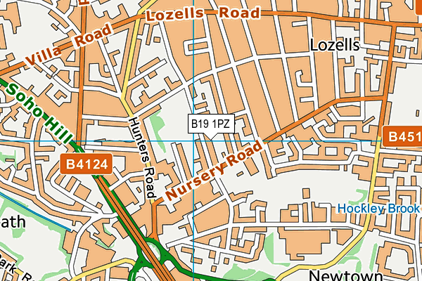B19 1PZ map - OS VectorMap District (Ordnance Survey) B19 1PZ map - OS VectorMap District (Ordnance Survey)