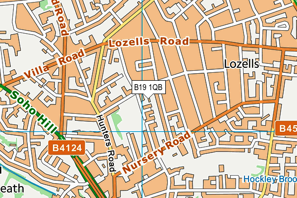 B19 1QB map - OS VectorMap District (Ordnance Survey) B19 1QB map - OS VectorMap District (Ordnance Survey)