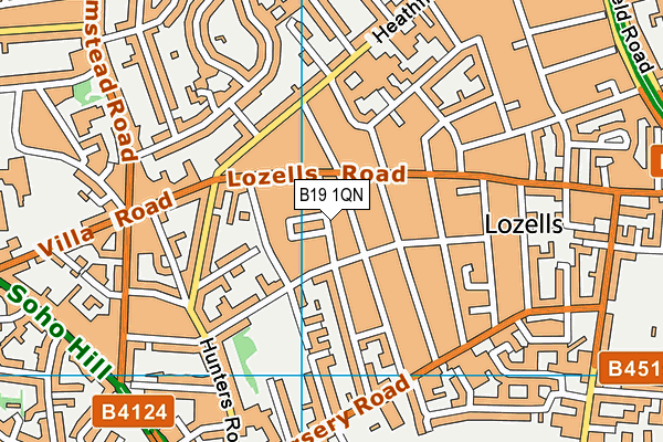 B19 1QN map - OS VectorMap District (Ordnance Survey) B19 1QN map - OS VectorMap District (Ordnance Survey)
