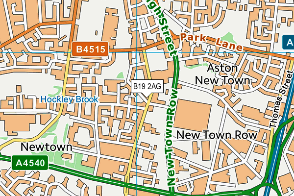 B19 2AG map - OS VectorMap District (Ordnance Survey) B19 2AG map - OS VectorMap District (Ordnance Survey)