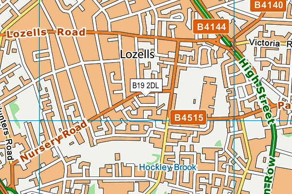 B19 2DL map - OS VectorMap District (Ordnance Survey) B19 2DL map - OS VectorMap District (Ordnance Survey)