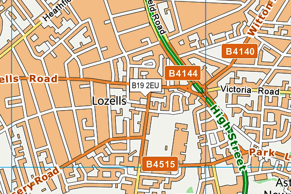 B19 2EU map - OS VectorMap District (Ordnance Survey) B19 2EU map - OS VectorMap District (Ordnance Survey)