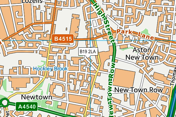 B19 2LA map - OS VectorMap District (Ordnance Survey) B19 2LA map - OS VectorMap District (Ordnance Survey)