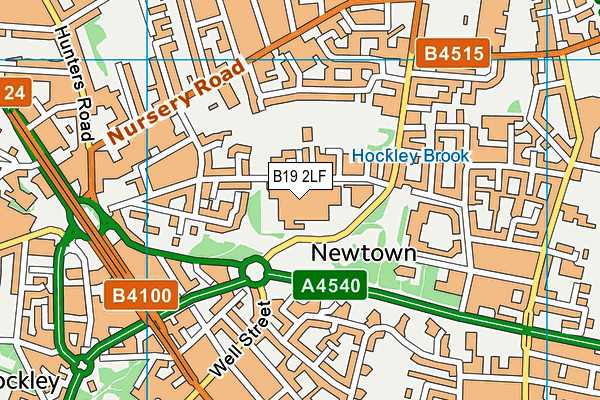 B19 2LF map - OS VectorMap District (Ordnance Survey) B19 2LF map - OS VectorMap District (Ordnance Survey)