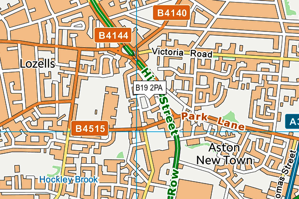 B19 2PA map - OS VectorMap District (Ordnance Survey) B19 2PA map - OS VectorMap District (Ordnance Survey)