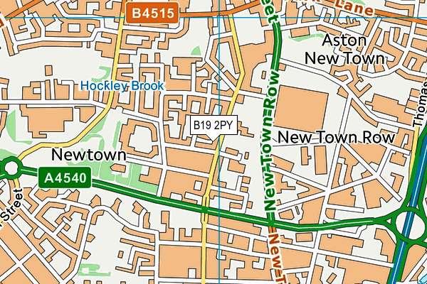 B19 2PY map - OS VectorMap District (Ordnance Survey) B19 2PY map - OS VectorMap District (Ordnance Survey)