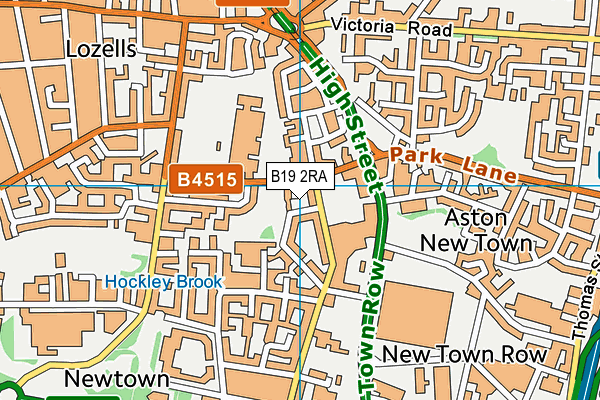 B19 2RA map - OS VectorMap District (Ordnance Survey) B19 2RA map - OS VectorMap District (Ordnance Survey)