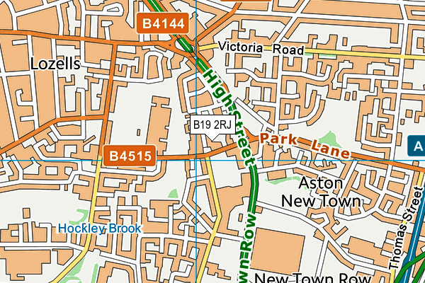 B19 2RJ map - OS VectorMap District (Ordnance Survey) B19 2RJ map - OS VectorMap District (Ordnance Survey)