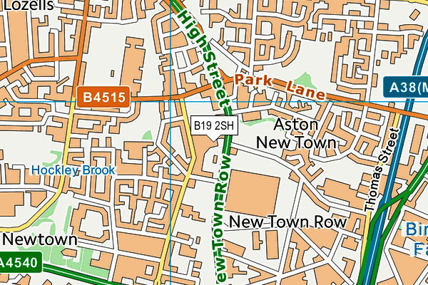 B19 2SH map - OS VectorMap District (Ordnance Survey) B19 2SH map - OS VectorMap District (Ordnance Survey)