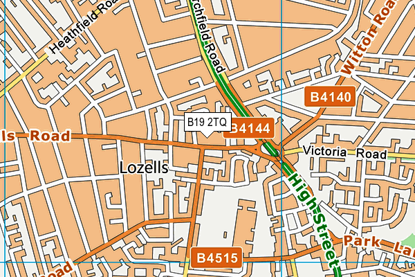 B19 2TQ map - OS VectorMap District (Ordnance Survey) B19 2TQ map - OS VectorMap District (Ordnance Survey)
