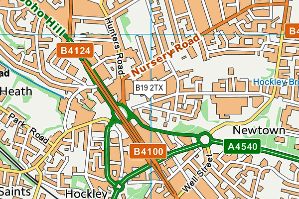B19 2TX map - OS VectorMap District (Ordnance Survey) B19 2TX map - OS VectorMap District (Ordnance Survey)