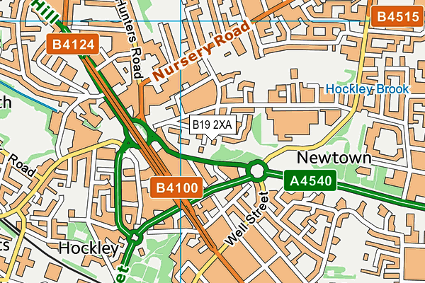 B19 2XA map - OS VectorMap District (Ordnance Survey) B19 2XA map - OS VectorMap District (Ordnance Survey)