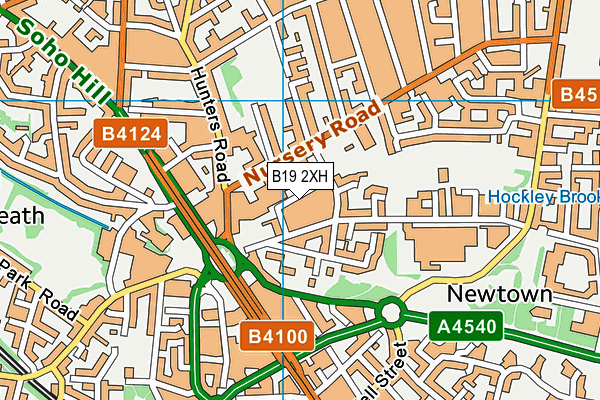 B19 2XH map - OS VectorMap District (Ordnance Survey) B19 2XH map - OS VectorMap District (Ordnance Survey)