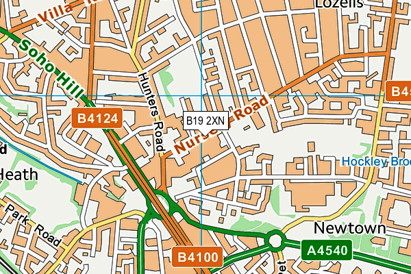 B19 2XN map - OS VectorMap District (Ordnance Survey) B19 2XN map - OS VectorMap District (Ordnance Survey)