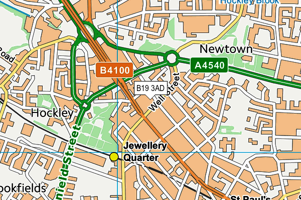 B19 3AD map - OS VectorMap District (Ordnance Survey) B19 3AD map - OS VectorMap District (Ordnance Survey)