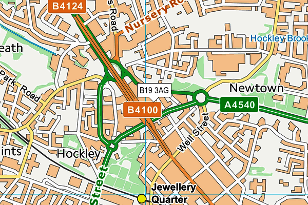 B19 3AG map - OS VectorMap District (Ordnance Survey) B19 3AG map - OS VectorMap District (Ordnance Survey)